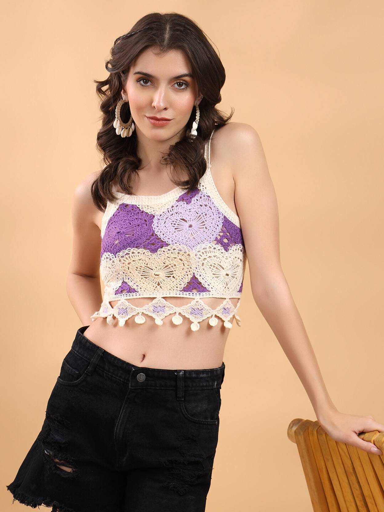 KOTTY Casual Sleeveless Embroidered Women Multicolor Top