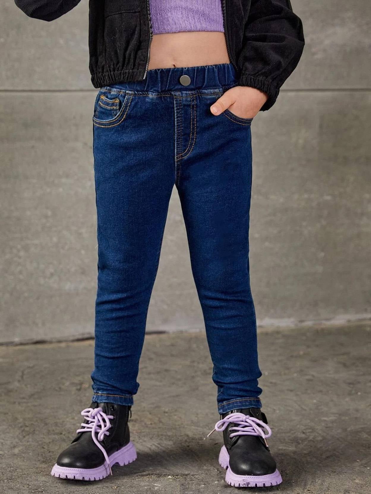 KOTTY Girls Regular High Rise Blue Jeans