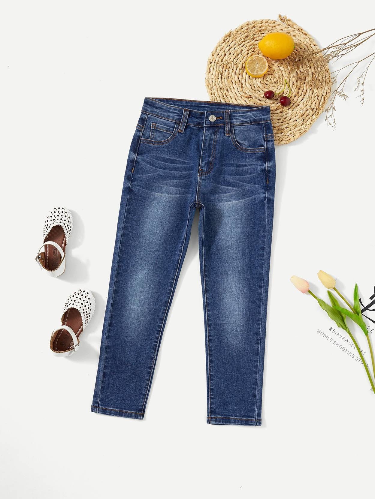 kotty Girls Regular Mid Rise Blue Jeans