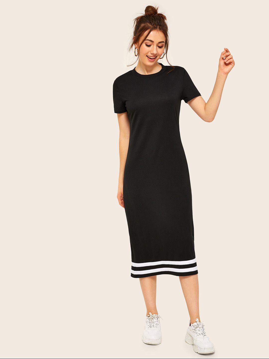 sachin and babi light blue dress Knitted Bodycon Dress Mock Neck Long Sleeves Casual Sheath Mini Dresses