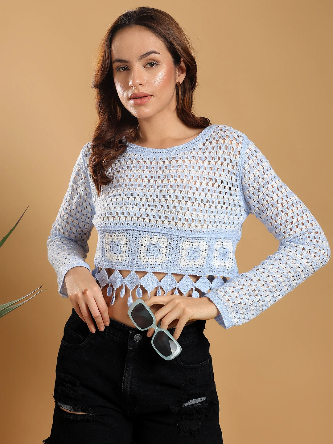 KOTTY Casual Printed Women Blue Top