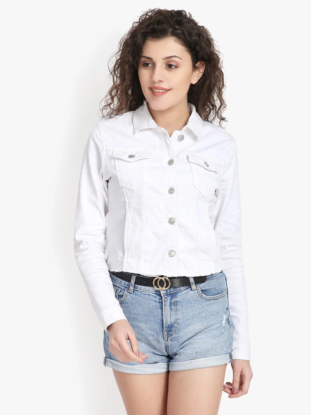 KOTTY Full Sleeve Washed Women Denim Jacket