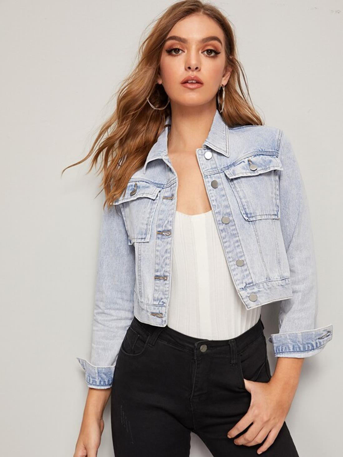 KOTTY Women Solid Denim Jacket