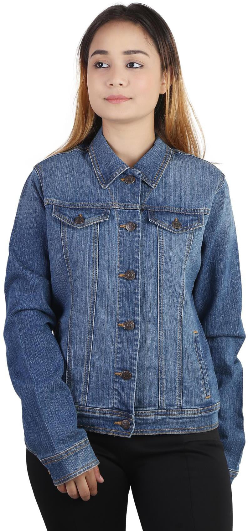 KOTTY Women Solid Denim Jacket