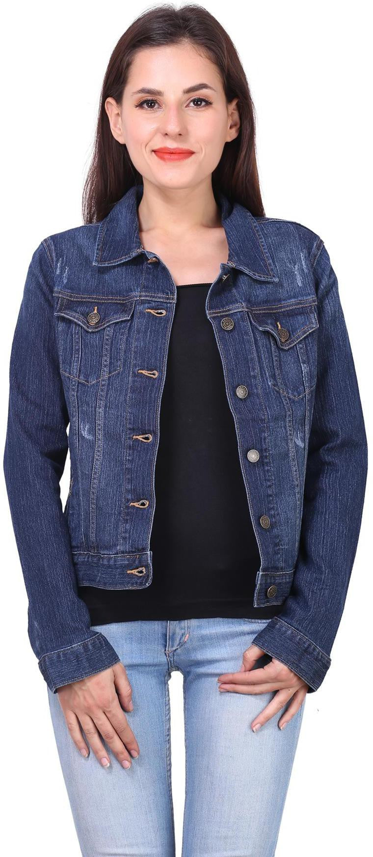 KOTTY Women Solid Denim Jacket