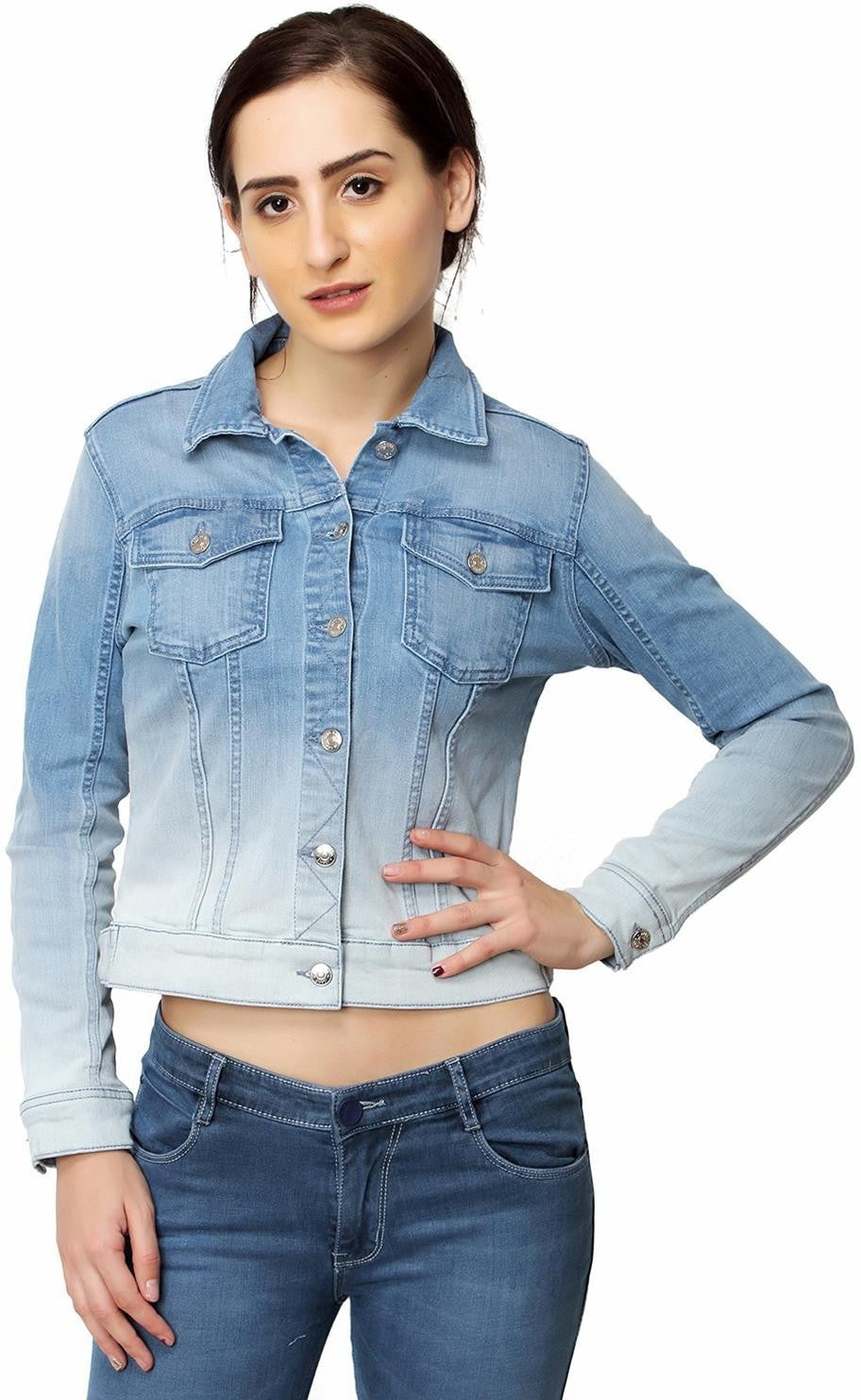 KOTTY Women Solid Denim Jacket