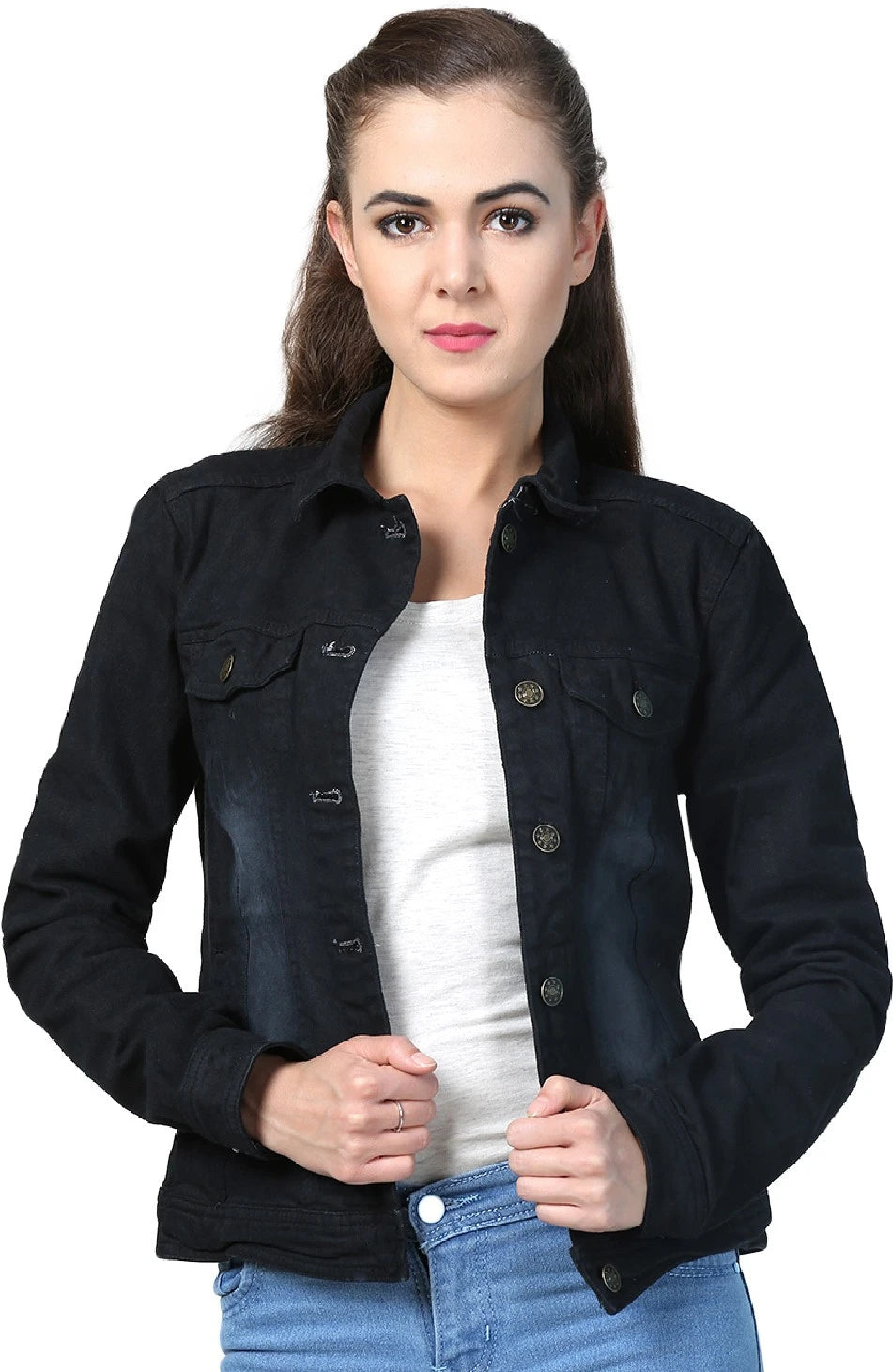 KOTTY Women Solid Denim Jacket