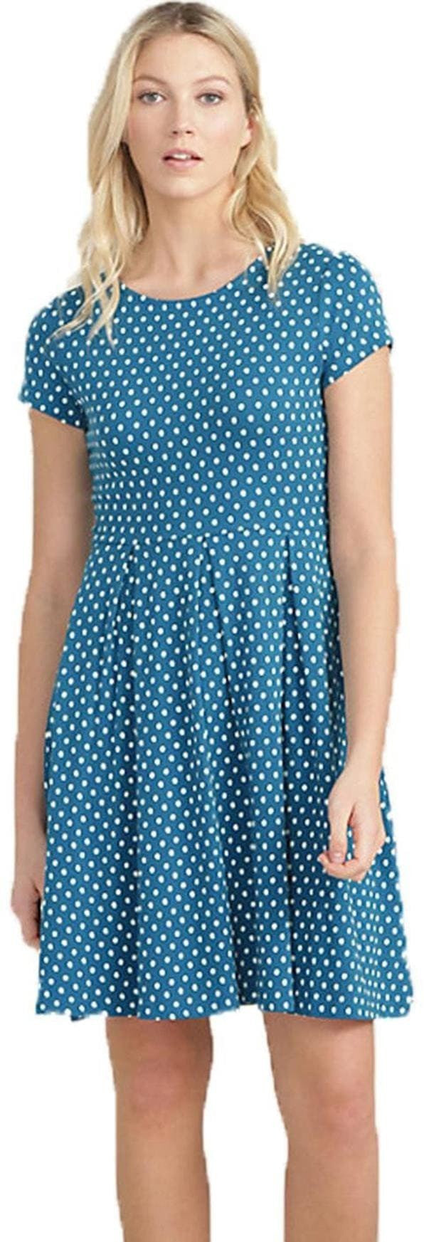 KOTTY Women's Floral Print Crepe Fit Flare Dress