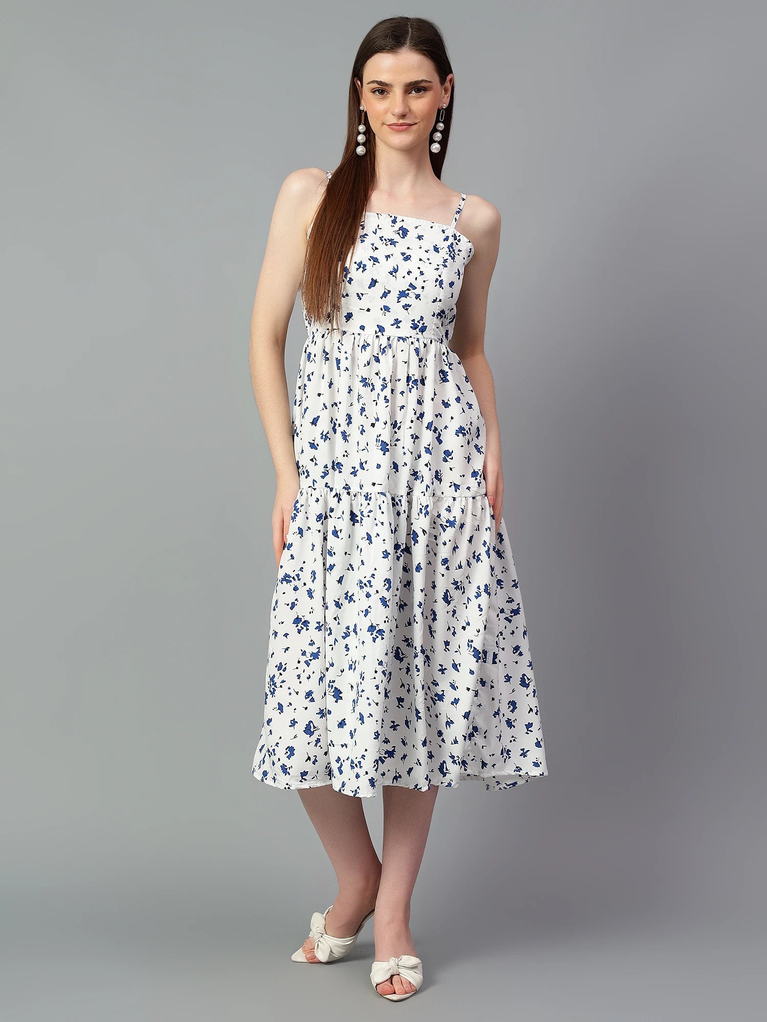 KOTTY Women's Solid Sleeveless Maxi Dress