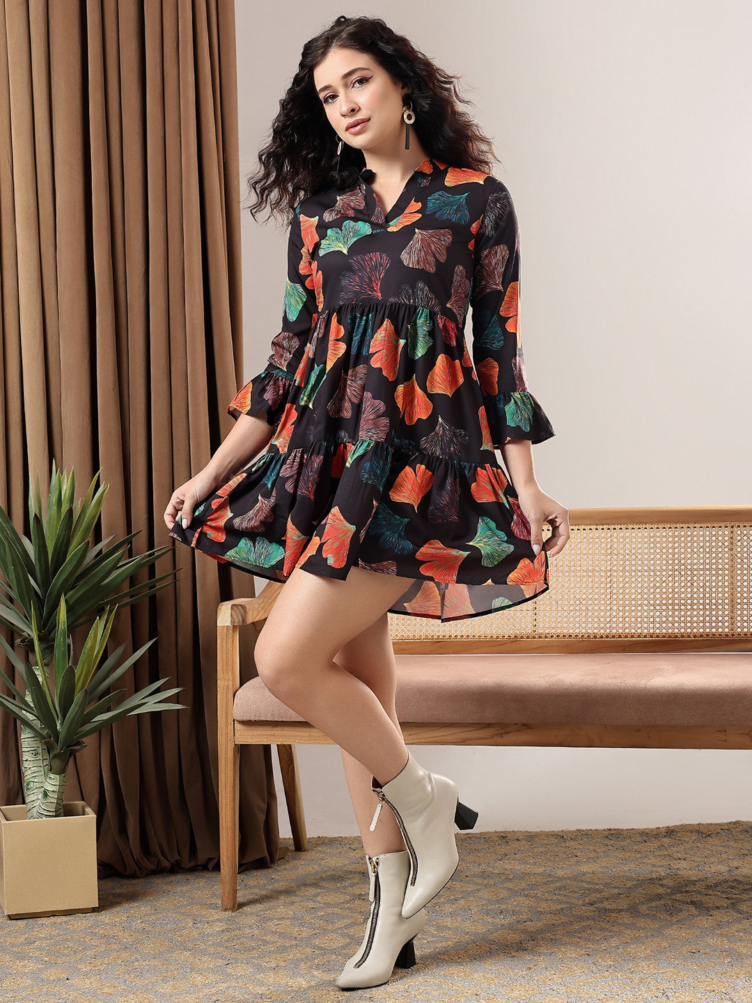 4 Sleeve Stout Causal Dress