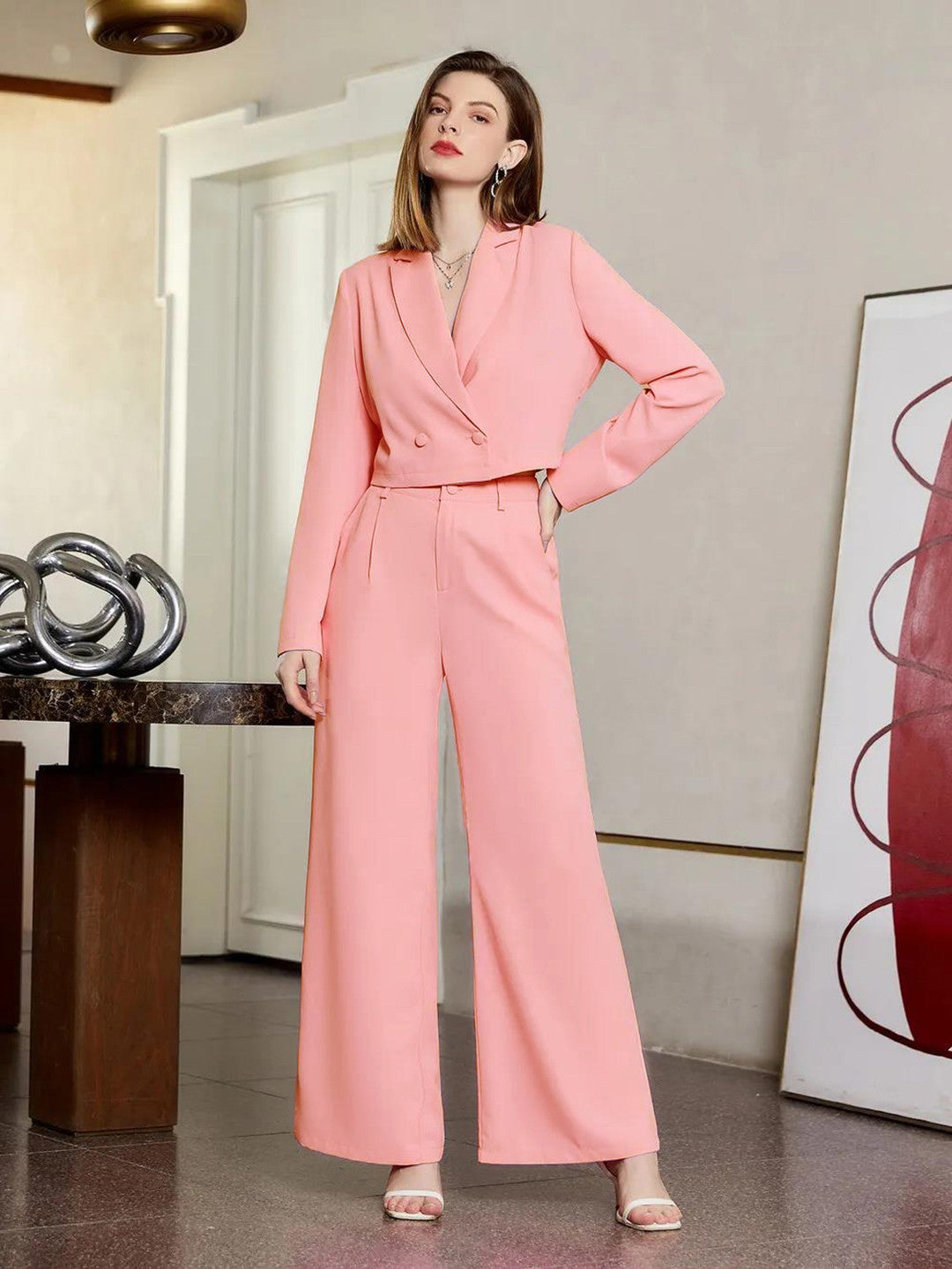 KOTTY Top Palazzos Co-ords Set