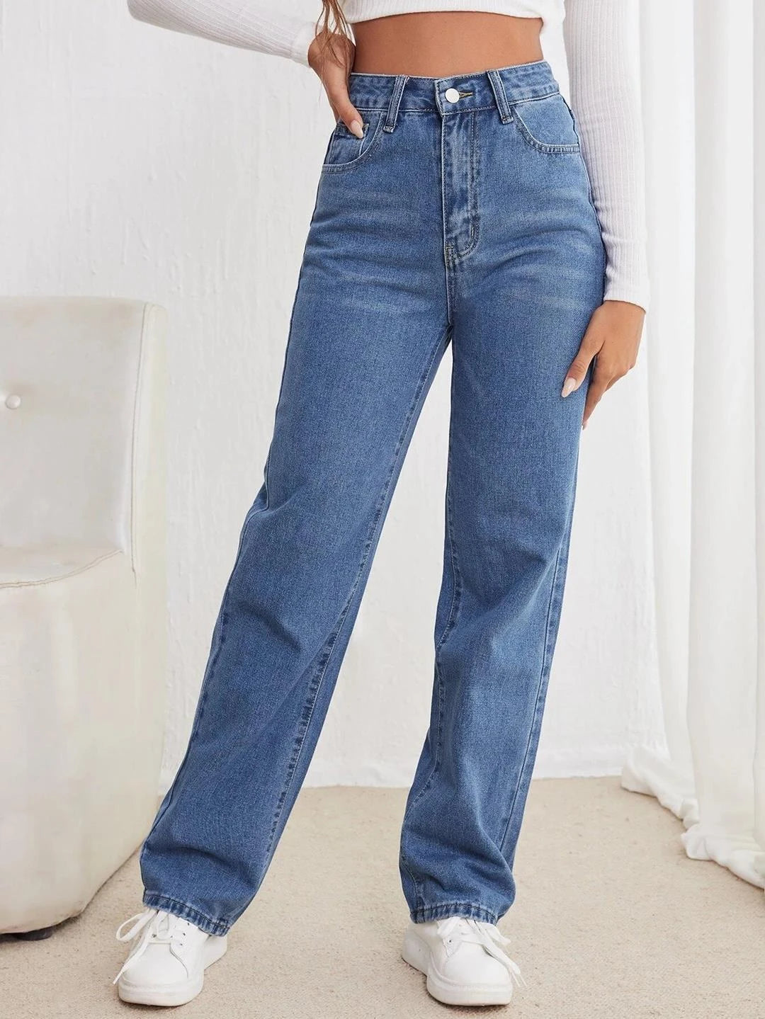 KOTTY Straight Fit Women Blue Jeans