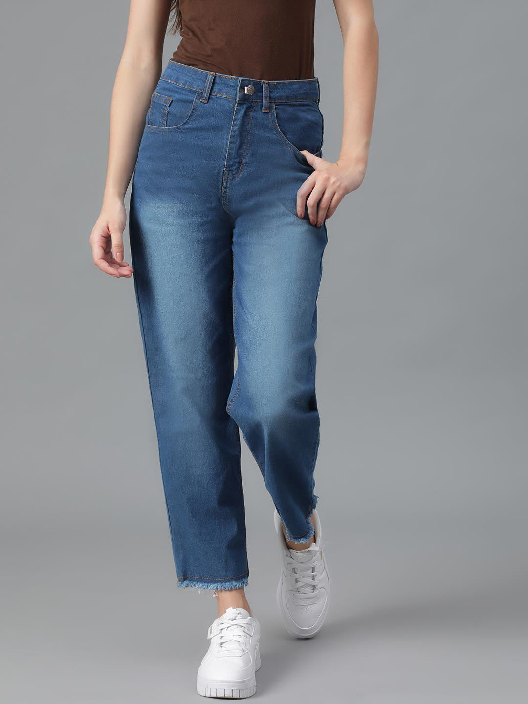 KOTTY Regular Women Dark Blue Jeans