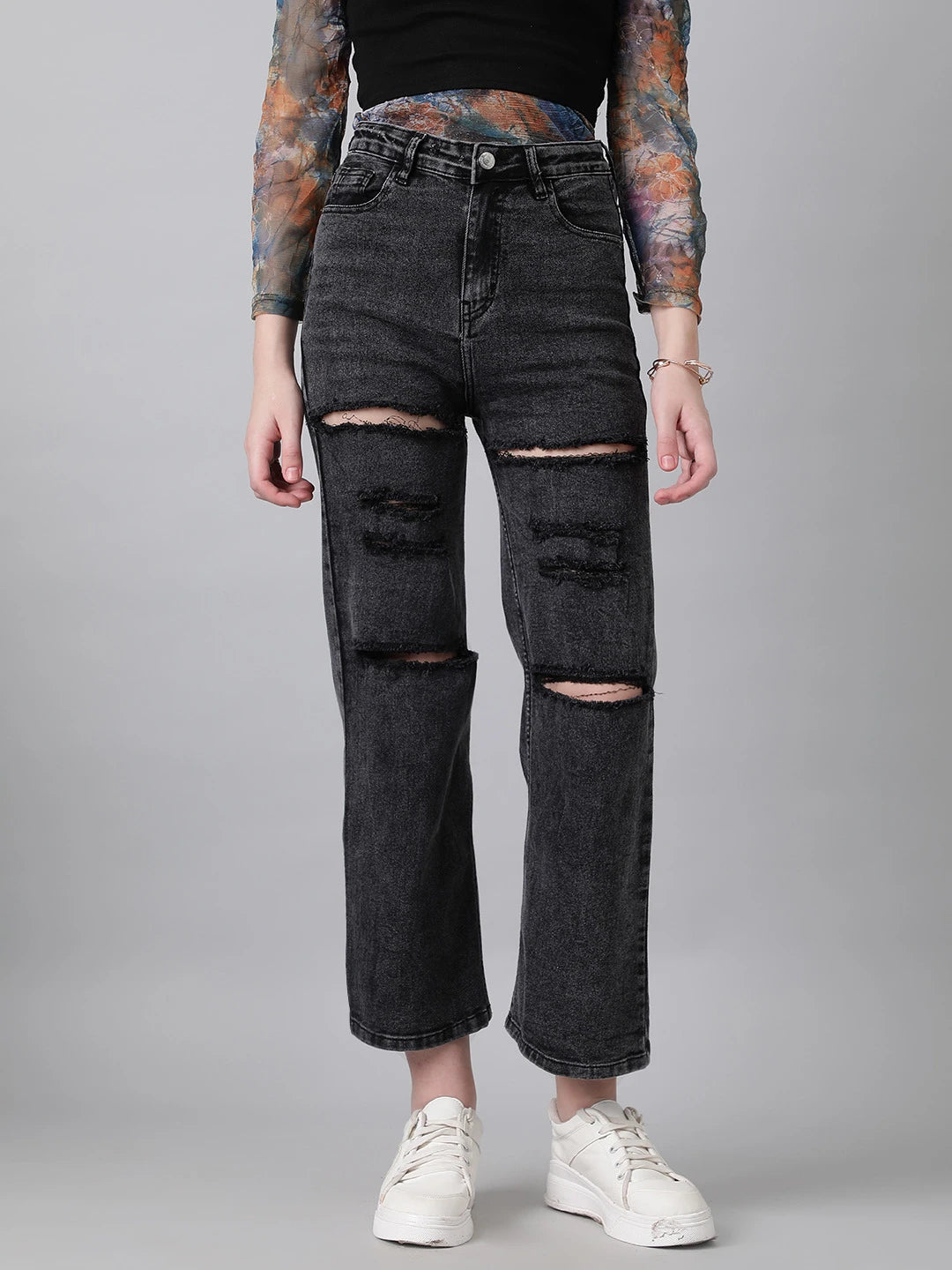 KOTTY Regular Women Black Jeans