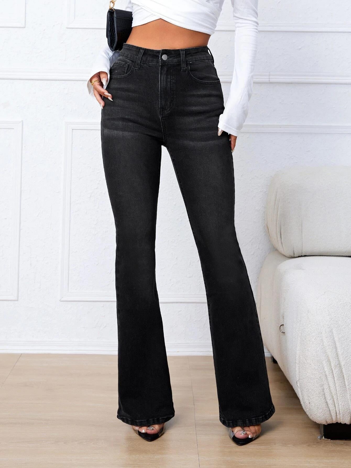 KOTTY Boot-Leg Women Black Jeans