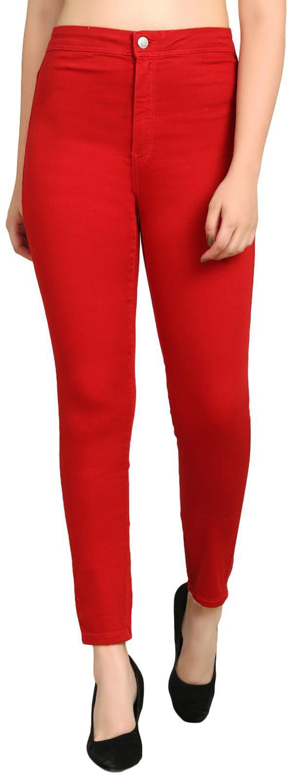 KOTTY Regular Women Red Jeans