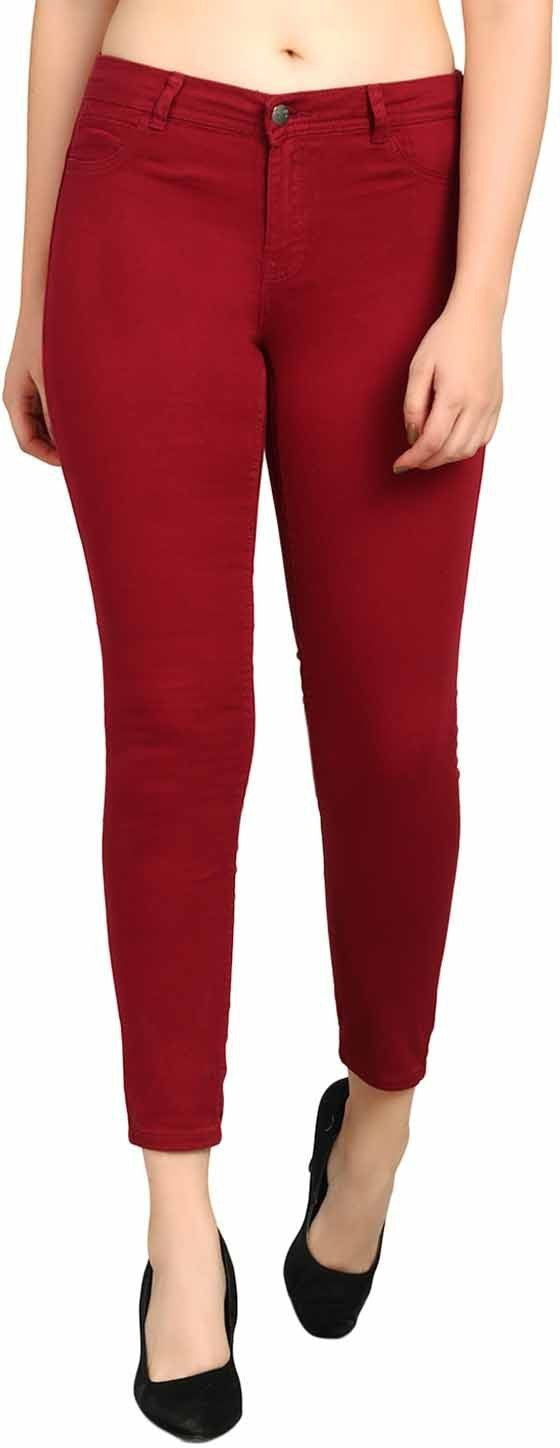 KOTTY Regular Women Maroon Jeans