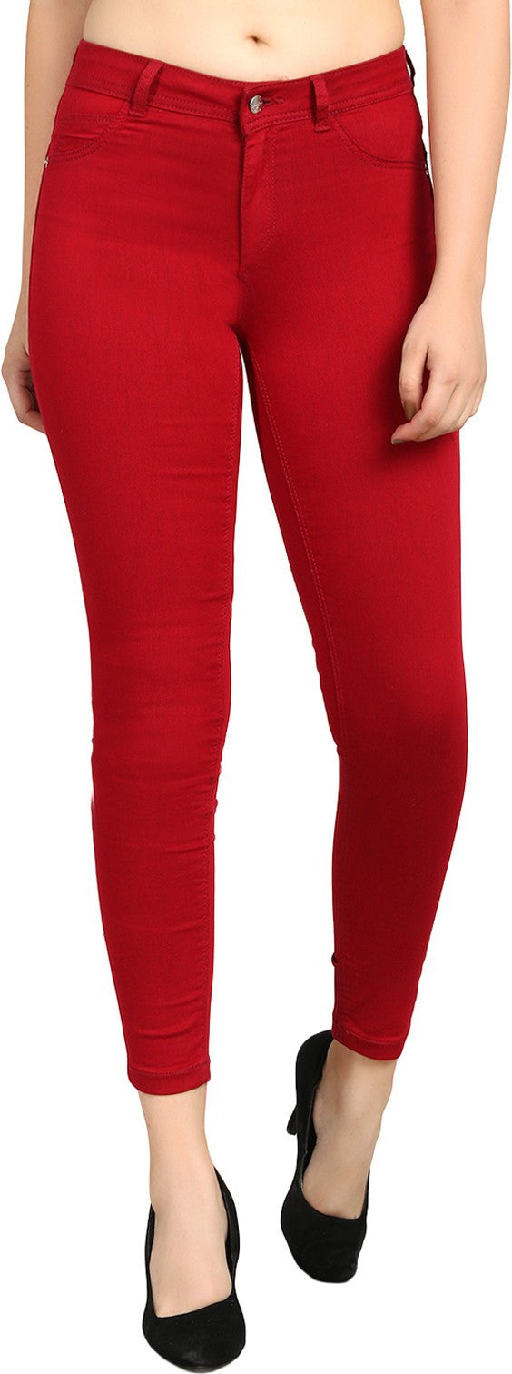 KOTTY Regular Women Red Jeans