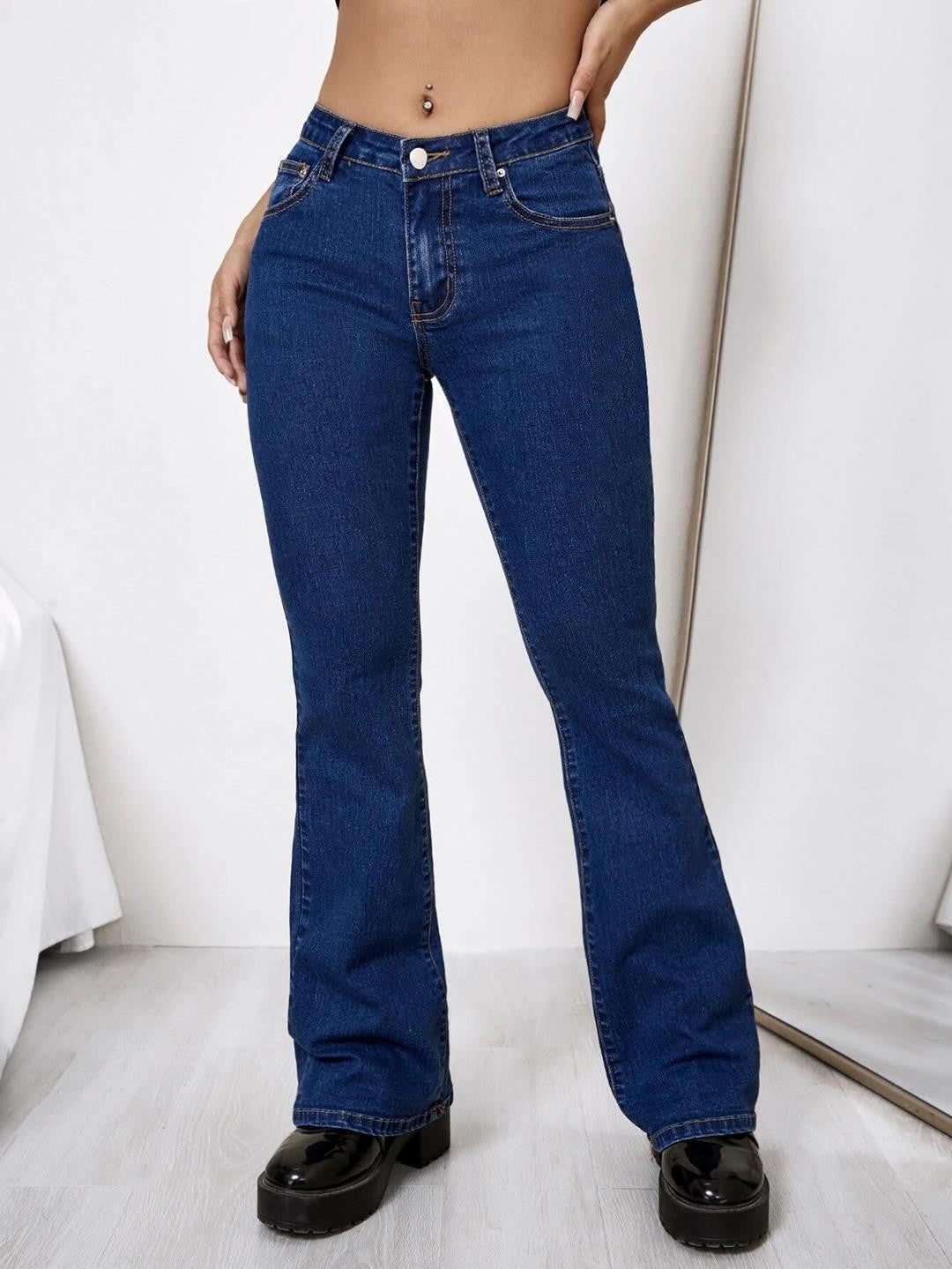 KOTTY Boot-Leg Women Blue Jeans