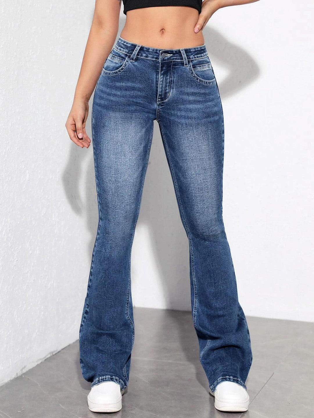 KOTTY Boot-Leg Women Blue Jeans