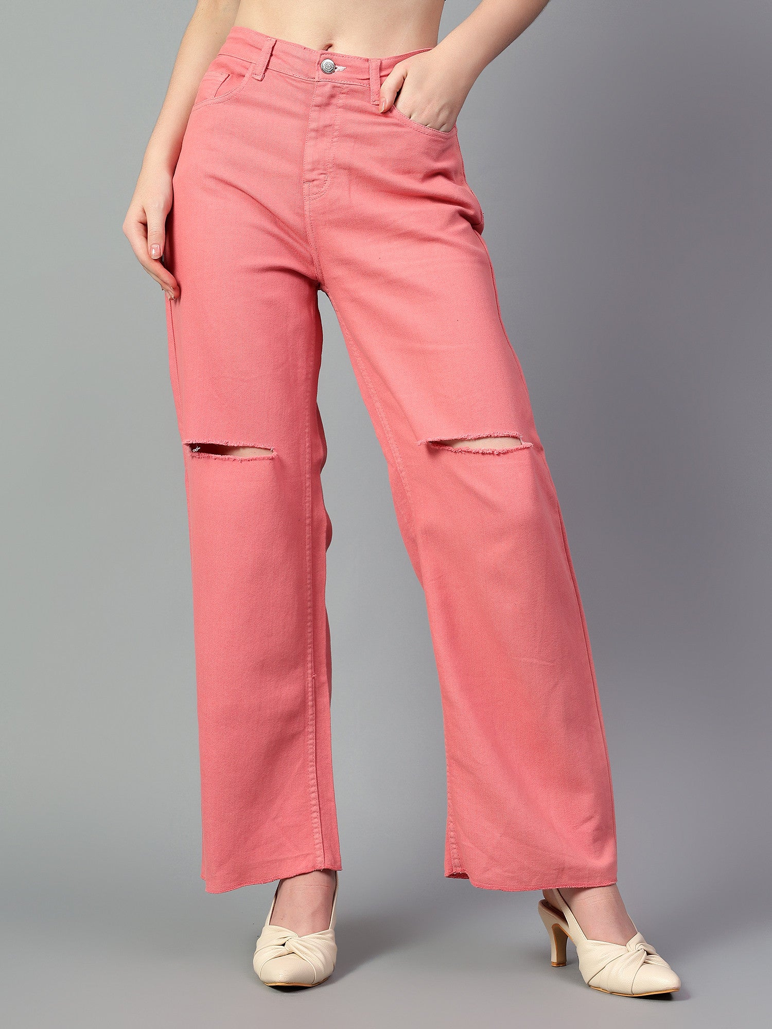 KOTTY Regular Women Red Jeans