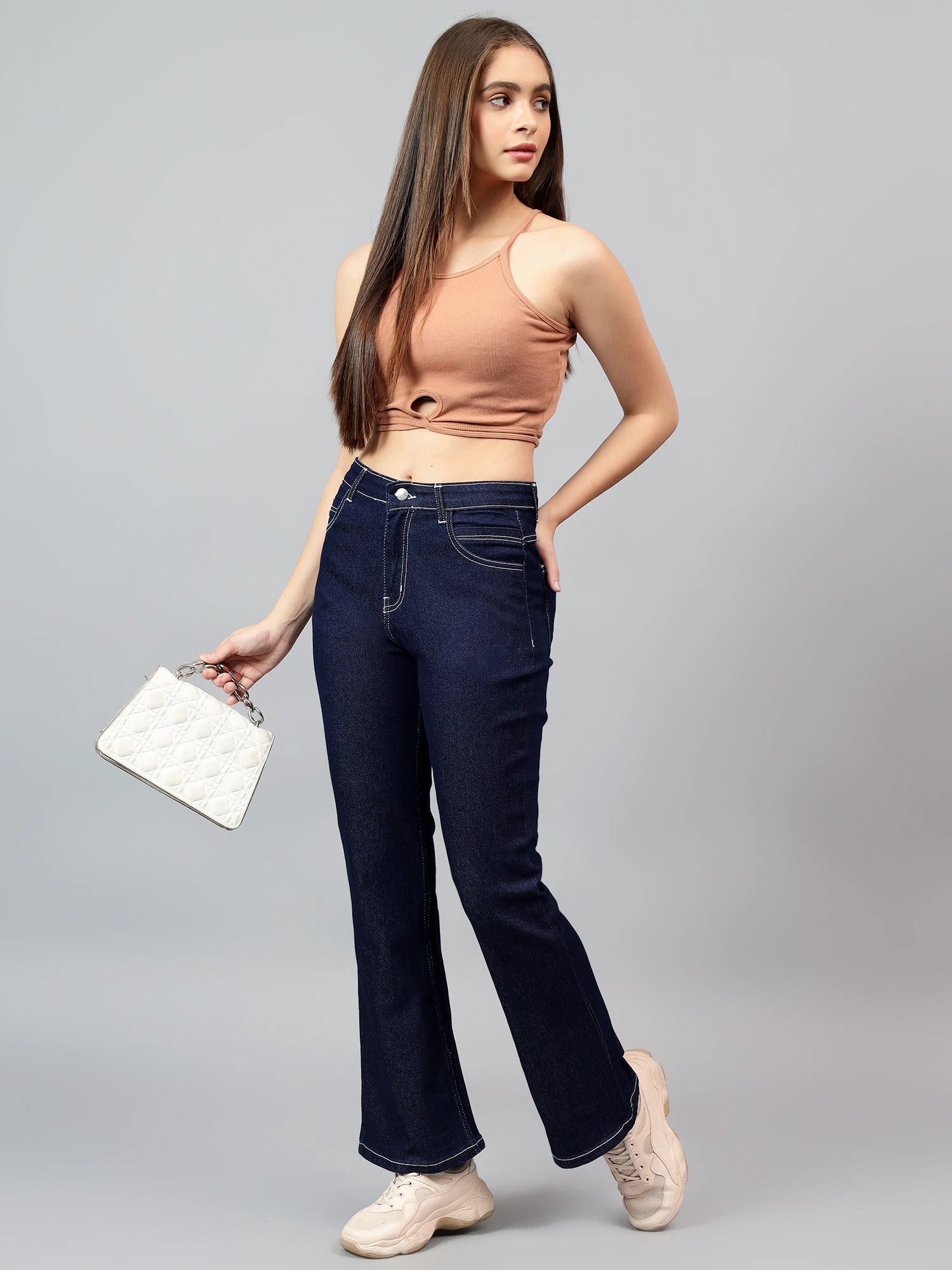 KOTTY Boot-Leg Women Blue Jeans