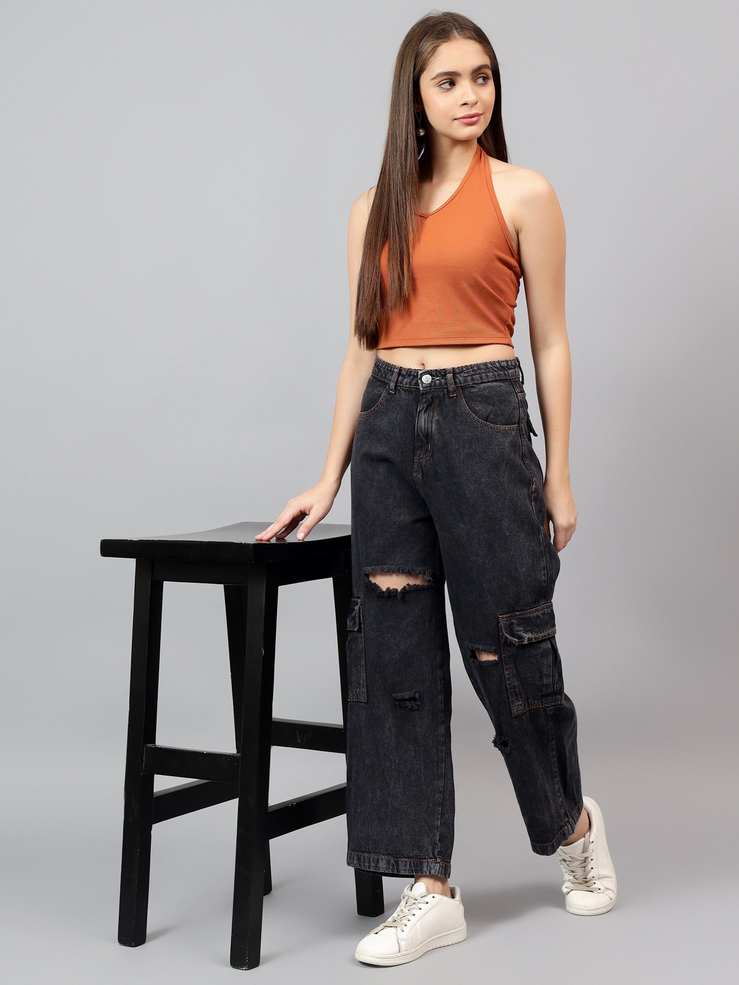 KOTTY Straight Fit Women Grey Jeans