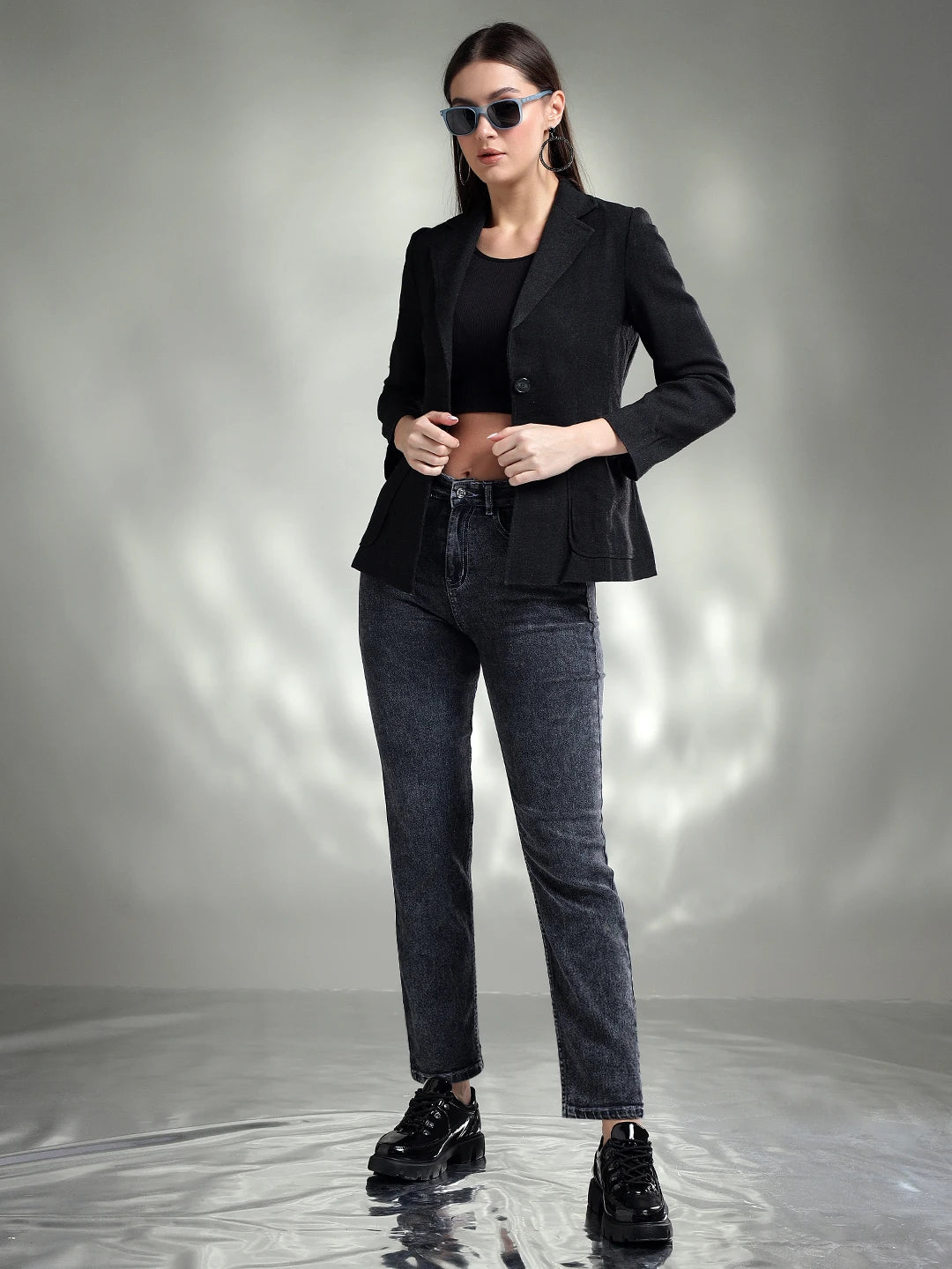 KOTTY Slim Women Grey Jeans