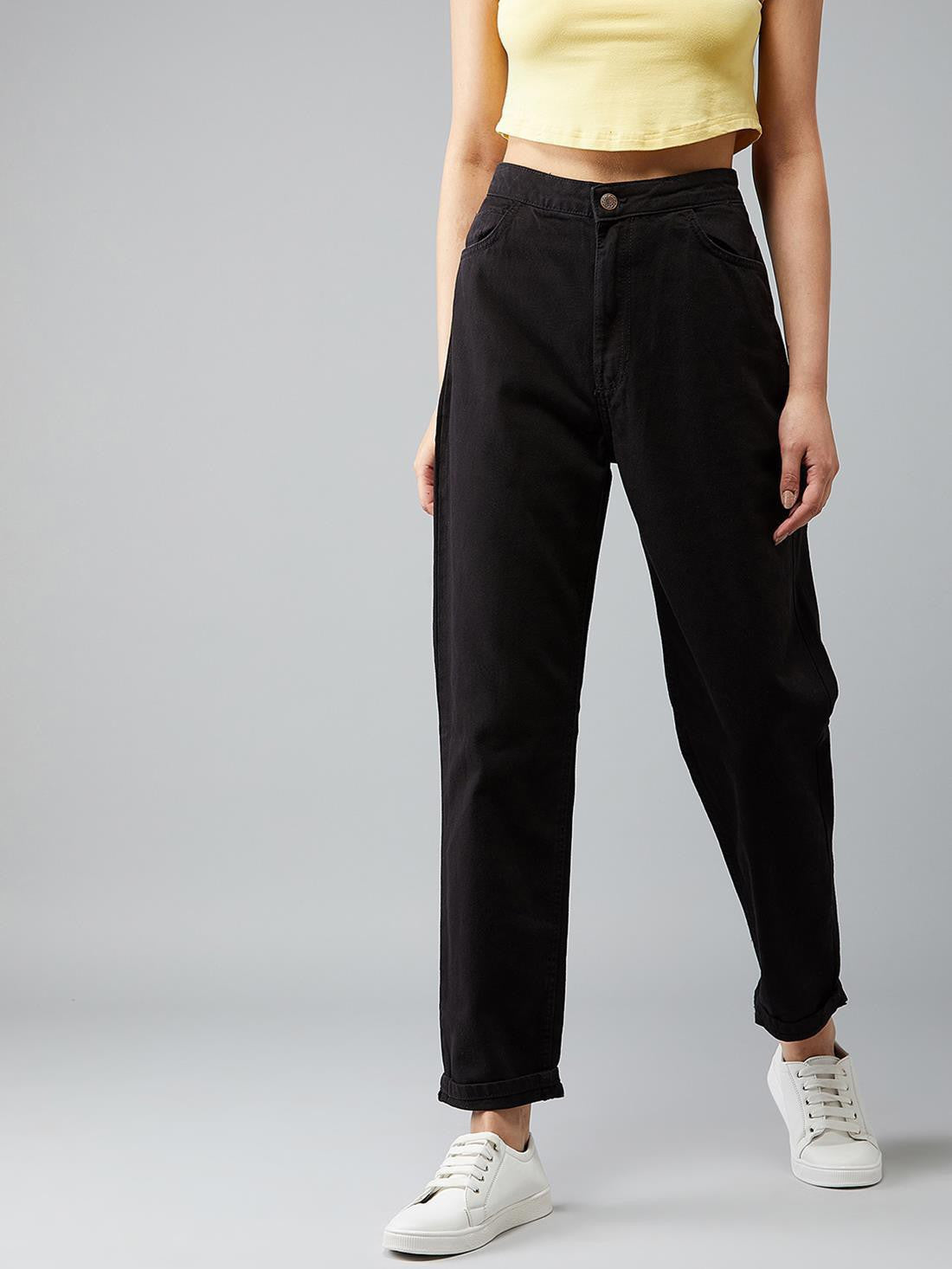 KOTTY Regular Women Black Jeans