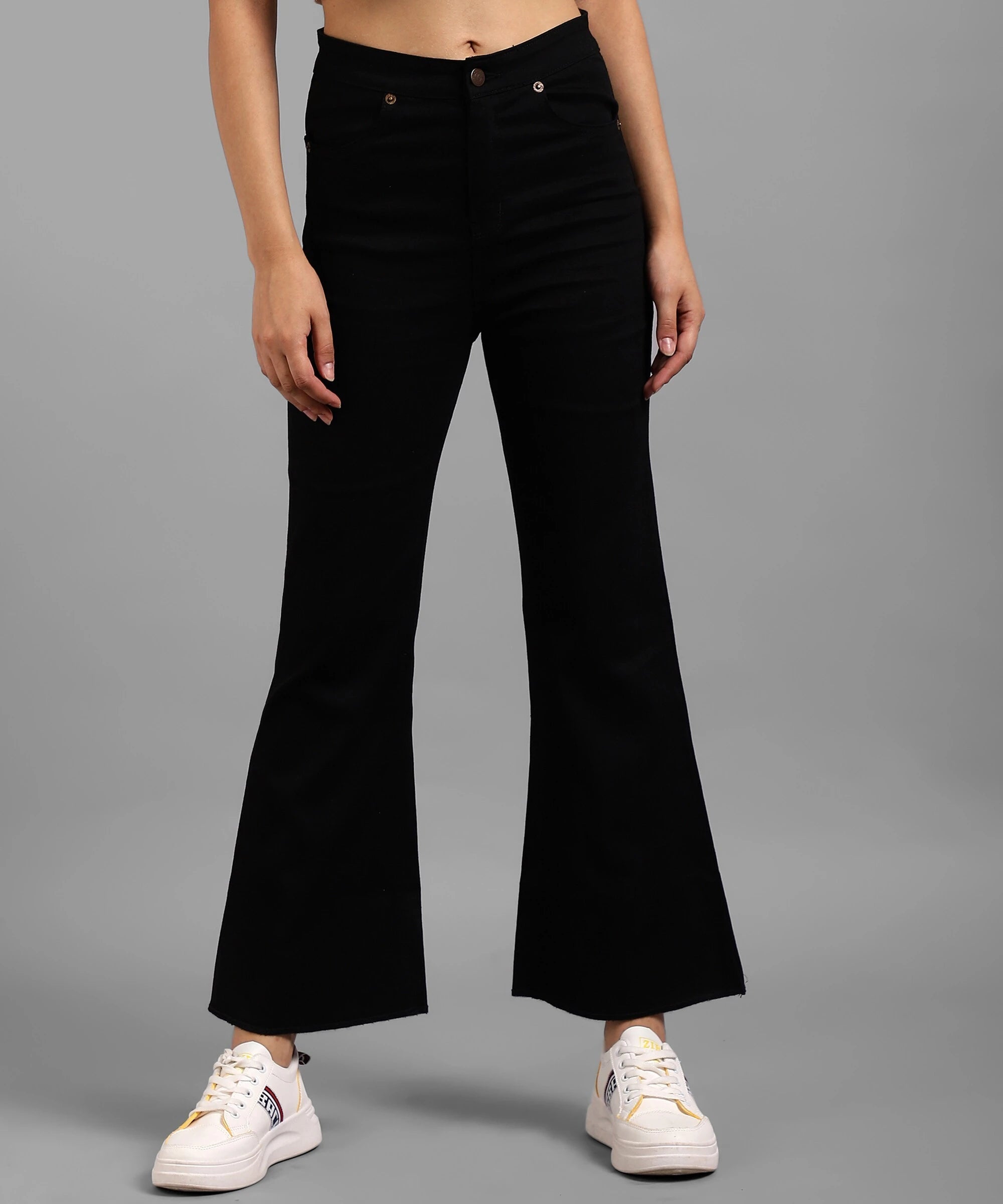 KOTTY Boot-Leg Women Black Jeans