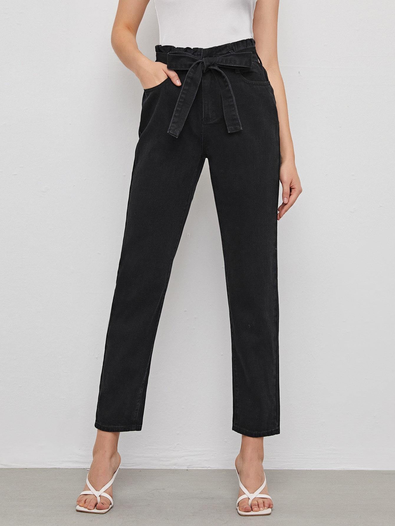 KOTTY Boyfriend Women Black Jeans