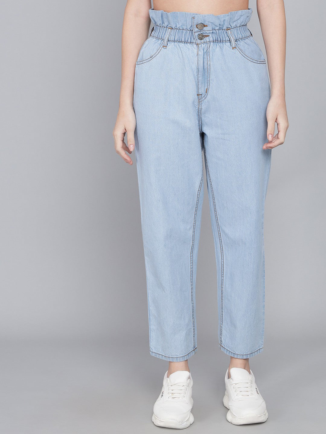 KOTTY Boyfriend Women Light Blue Jeans