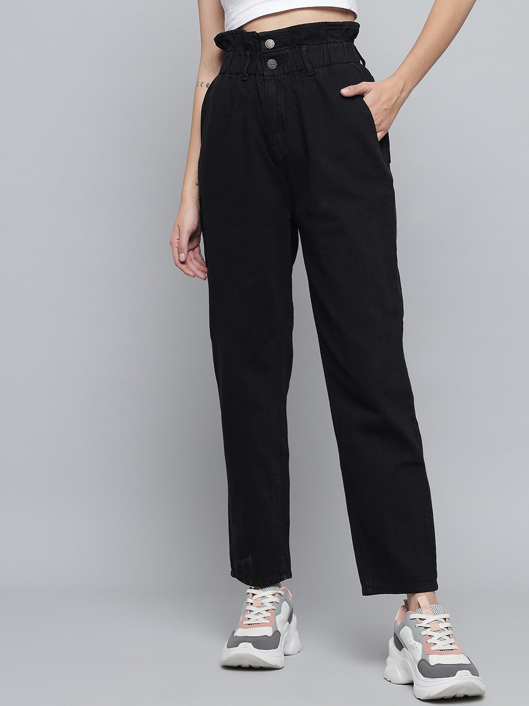 KOTTY Flared Women Black Jeans