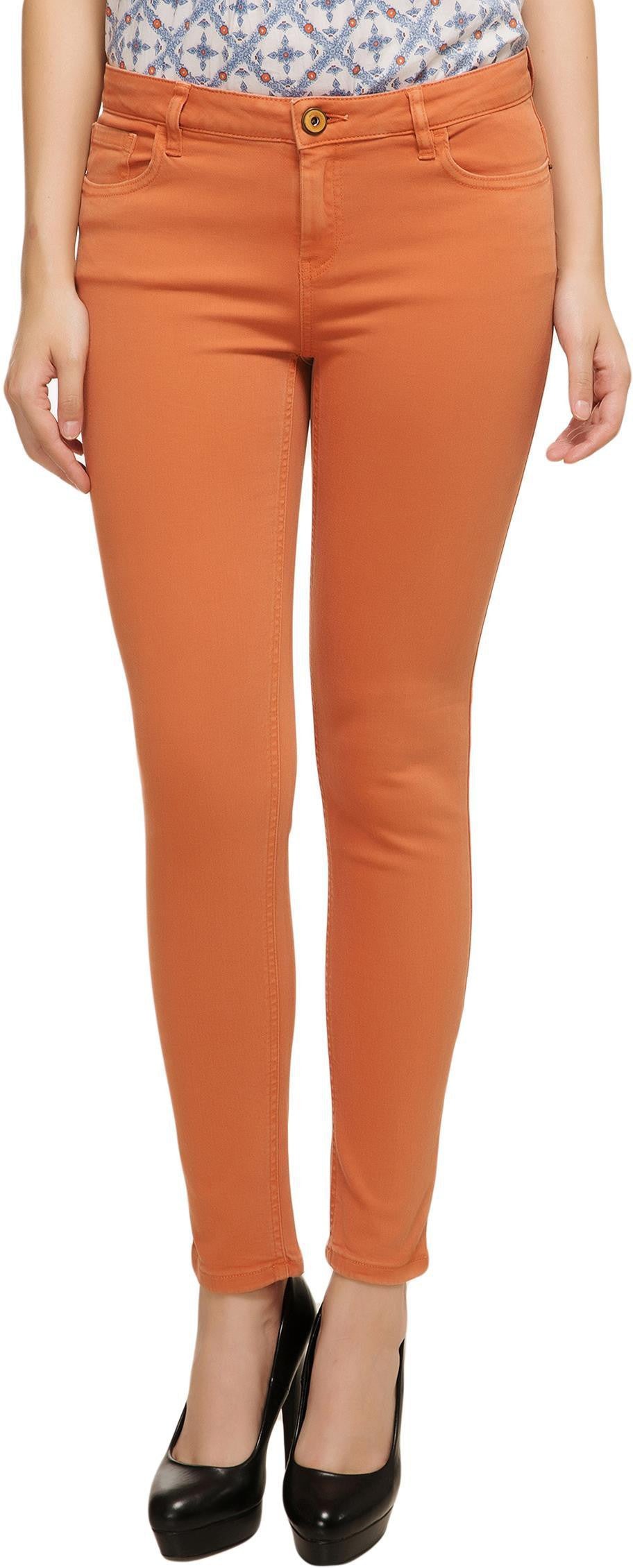 KOTTY Regular Women Orange Jeans