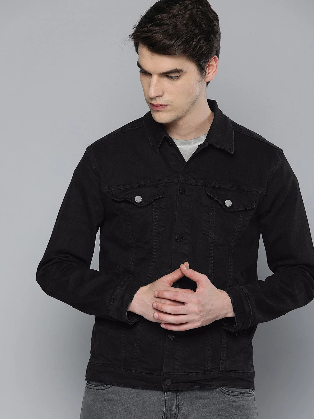 KOTTY Full Sleeve Washed Men Denim Jacket
