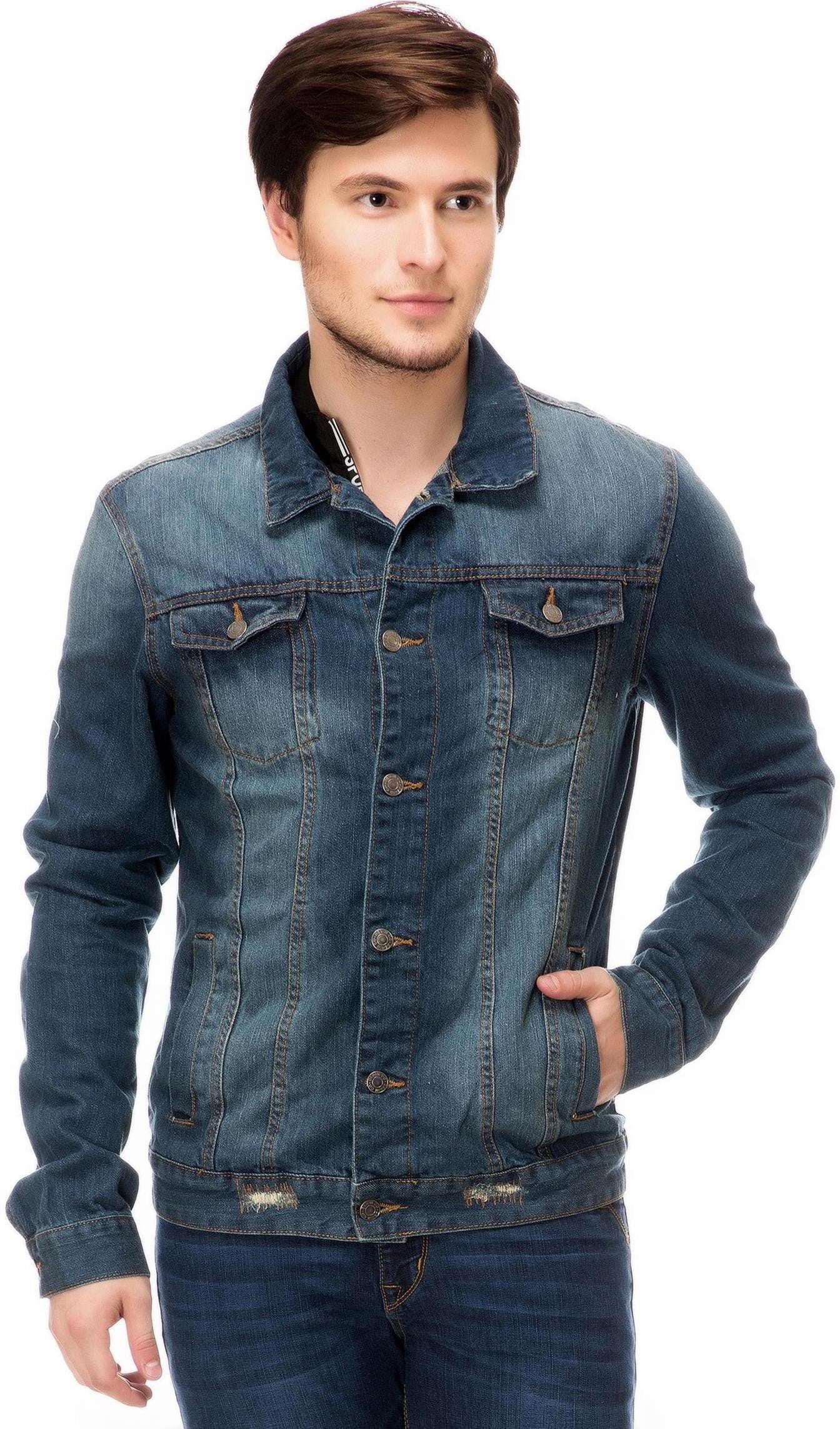 KOTTY Full Sleeve Solid Men Denim Jacket