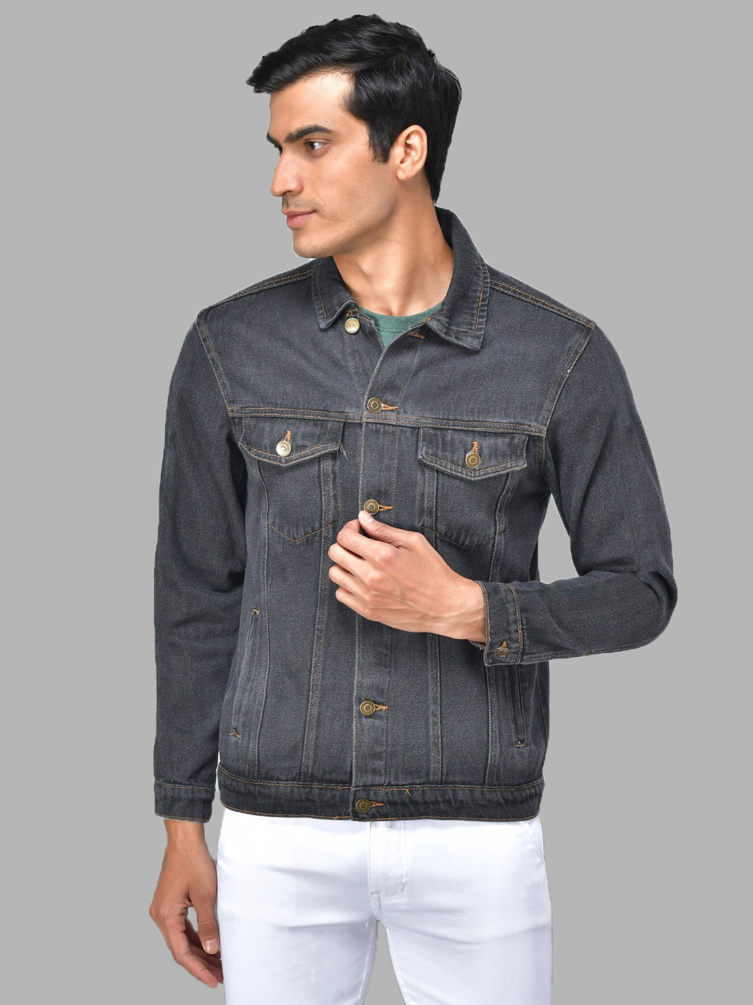 KOTTY Full Sleeve Self Design Men Jacket