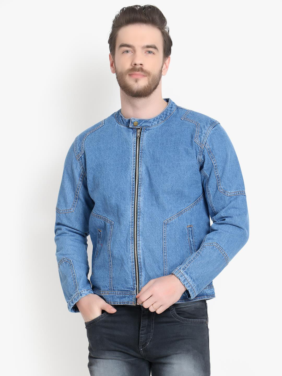 KOTTY Full Sleeve Washed Men Jacket