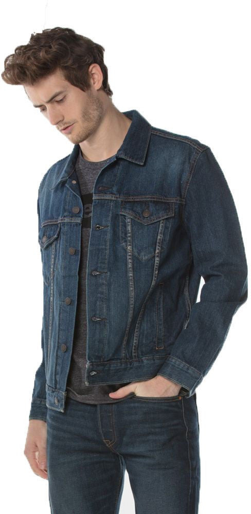 KOTTY Full Sleeve Solid Men Denim Jacket