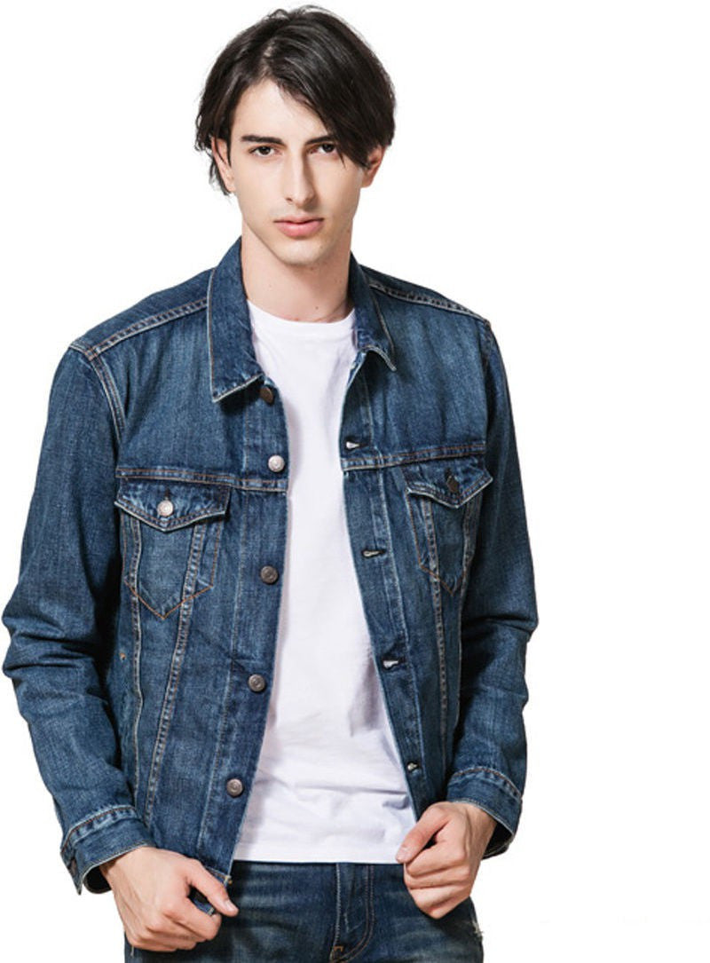 KOTTY Full Sleeve Solid Men Denim Jacket