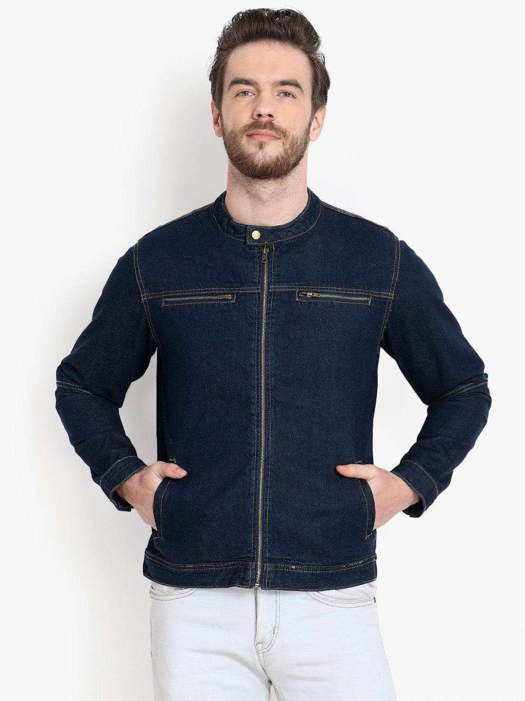 KOTTY Full Sleeve Washed Men Denim Jacket
