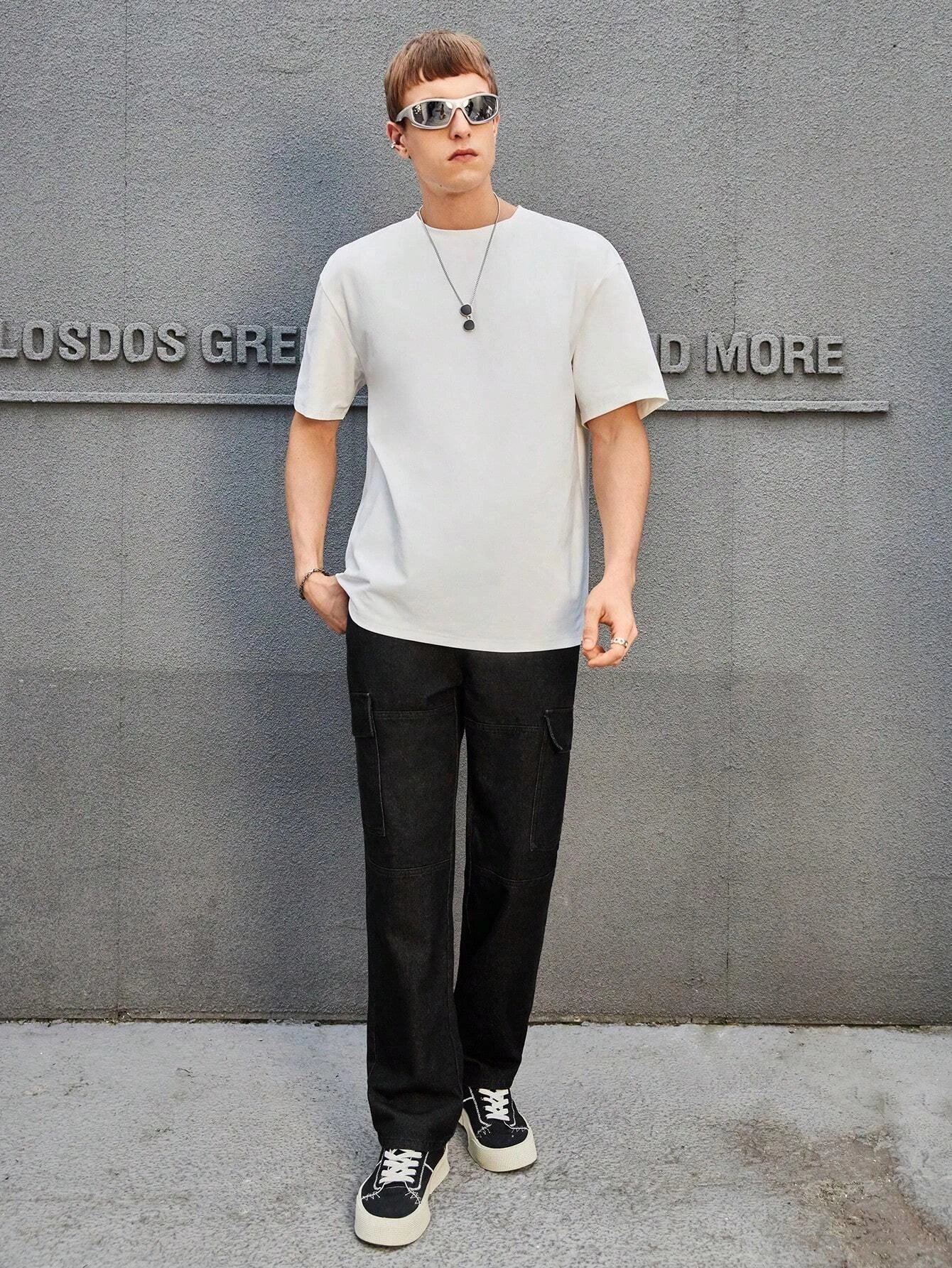KOTTY Loose Fit Men Black Jeans