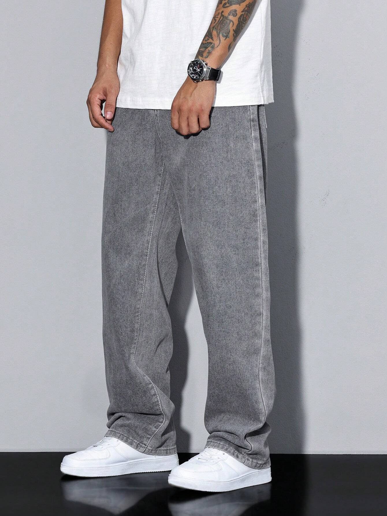 KOTTY Straight Fit Men Grey Jeans