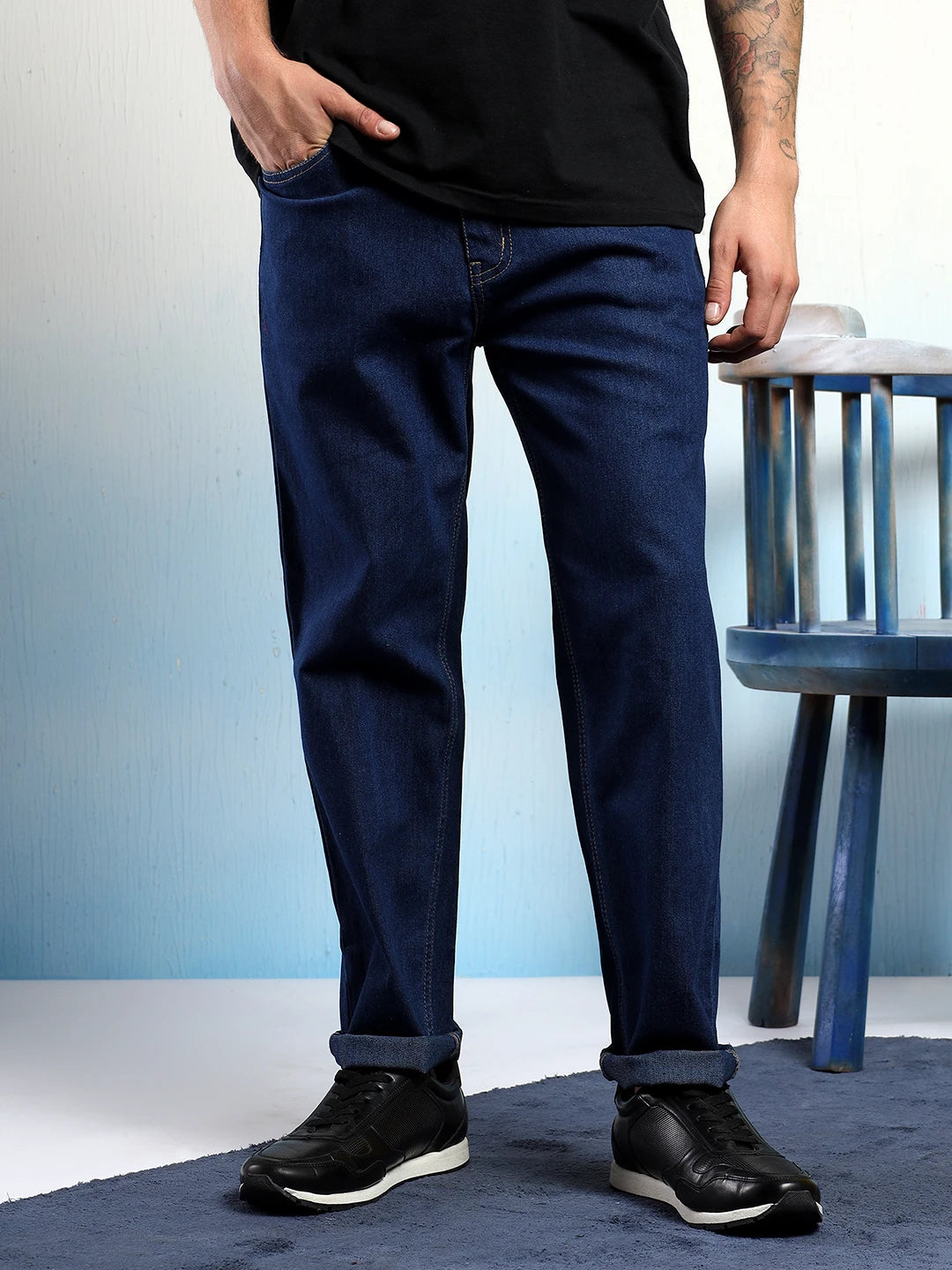 KOTTY Straight Fit Men Blue Jeans