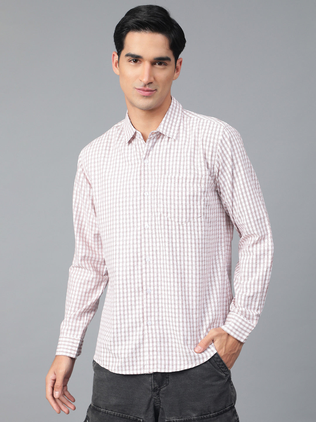 KOTTY Men Checkered Casual Multicolor Shirt