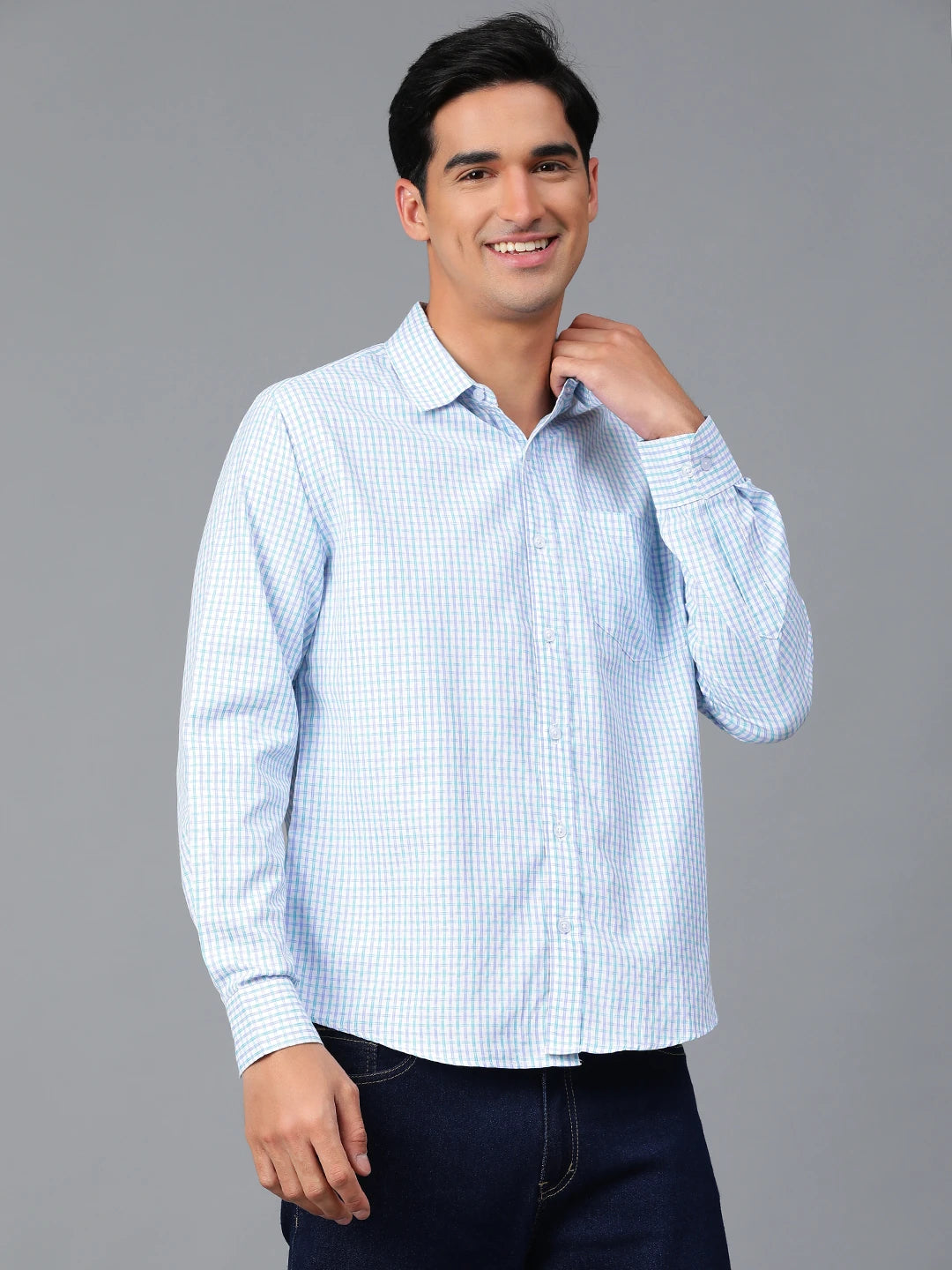 KOTTY Men Checkered Casual Multicolor Shirt