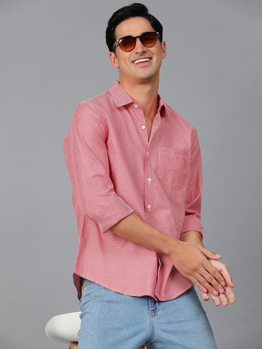 KOTTY Men Checkered Casual Multicolor Shirt