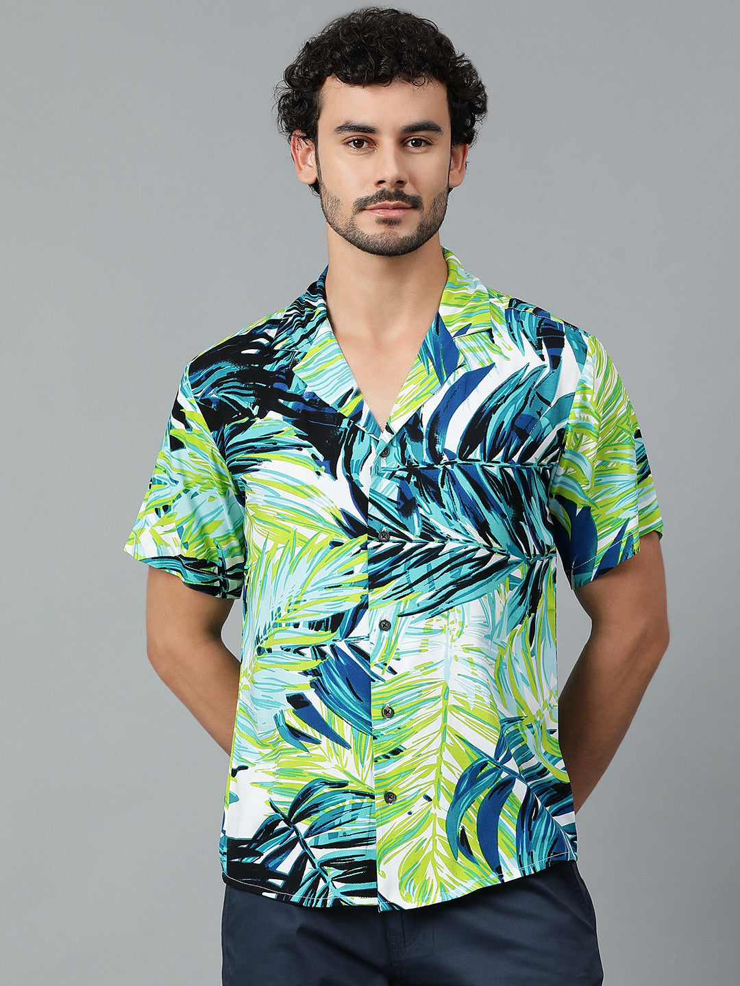 KOTTY Men Printed Casual Multicolor Shirt