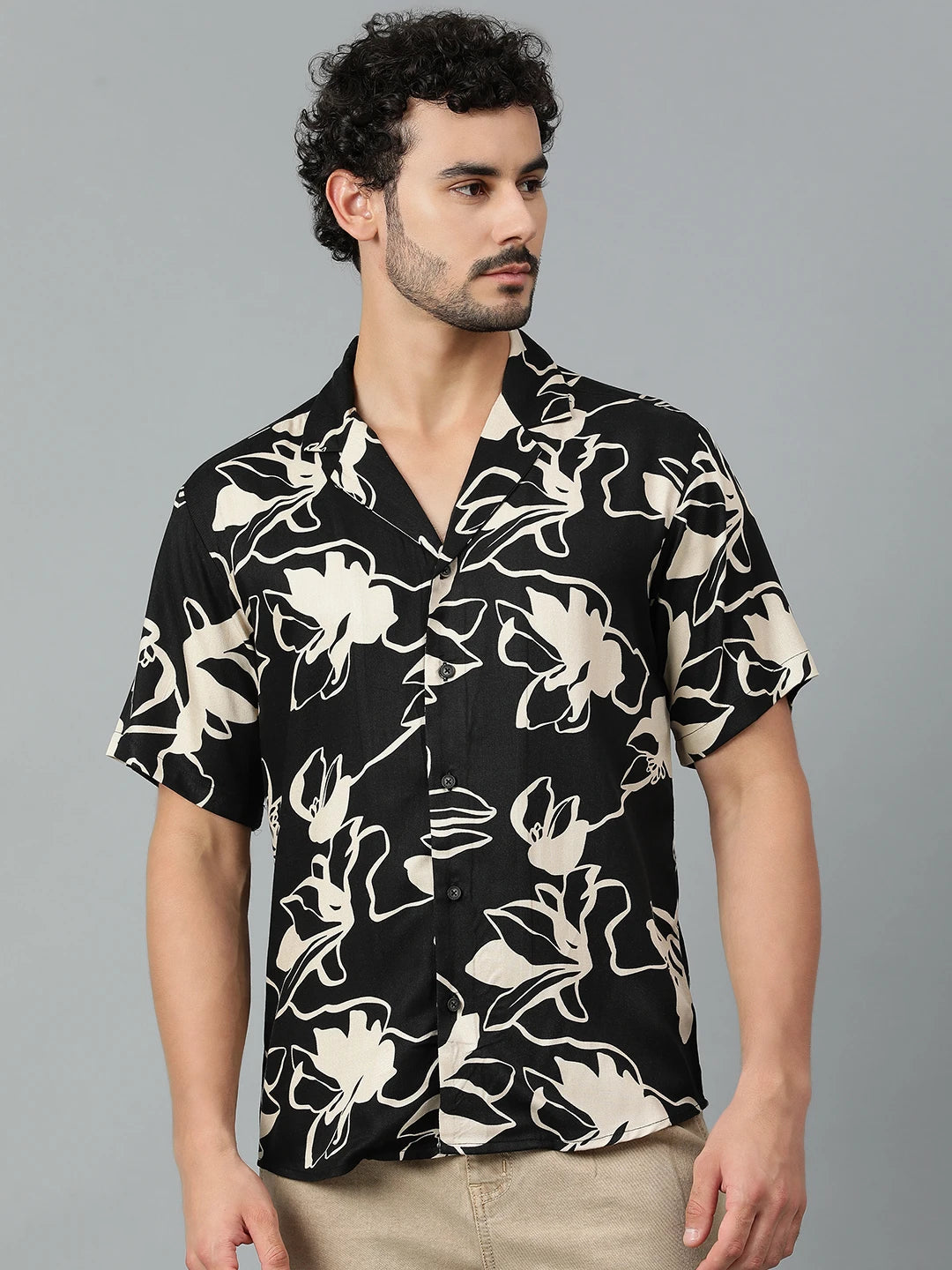 KOTTY Men Printed Casual Multicolor Shirt