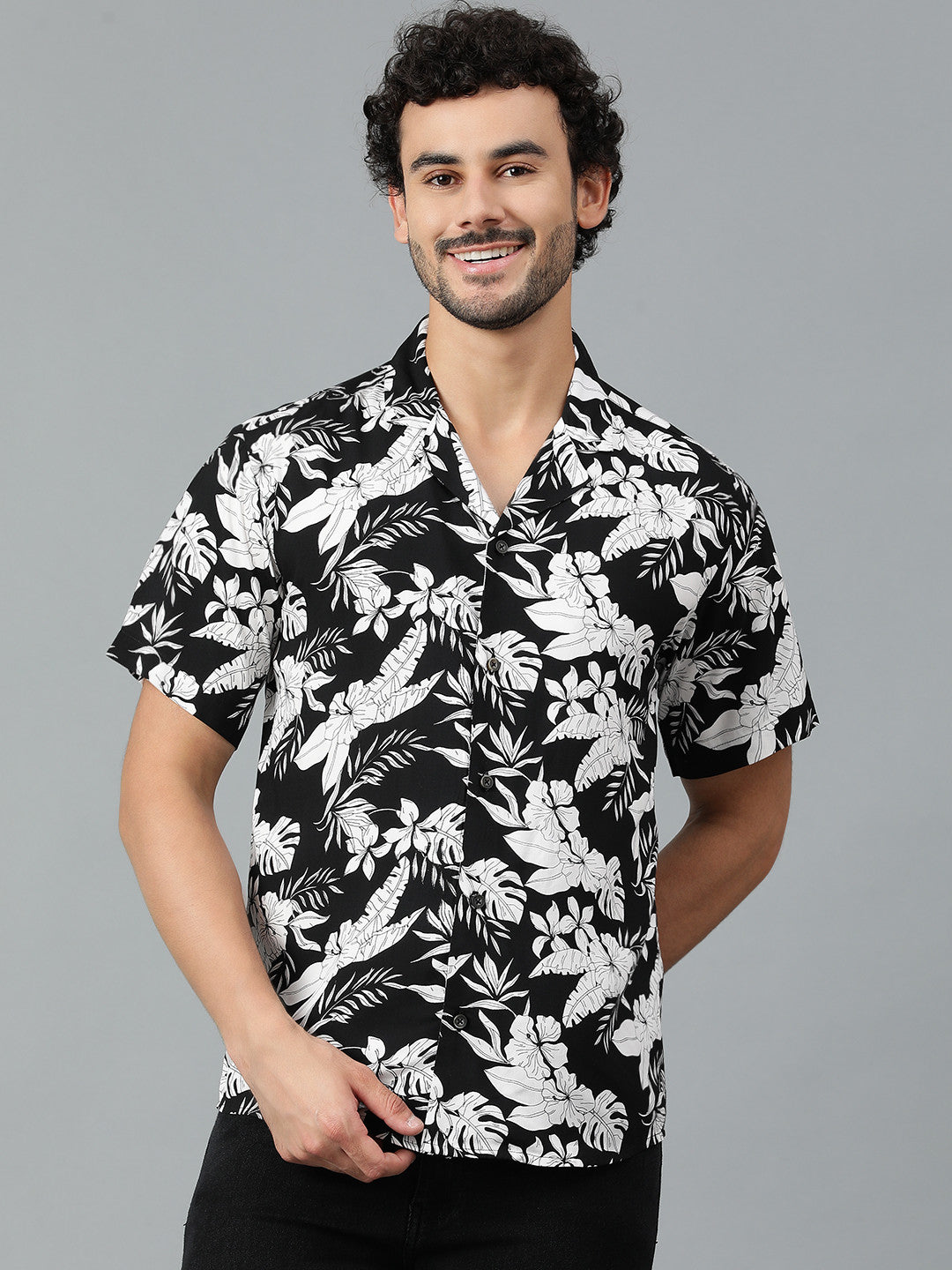 KOTTY Men Printed Casual Multicolor Shirt